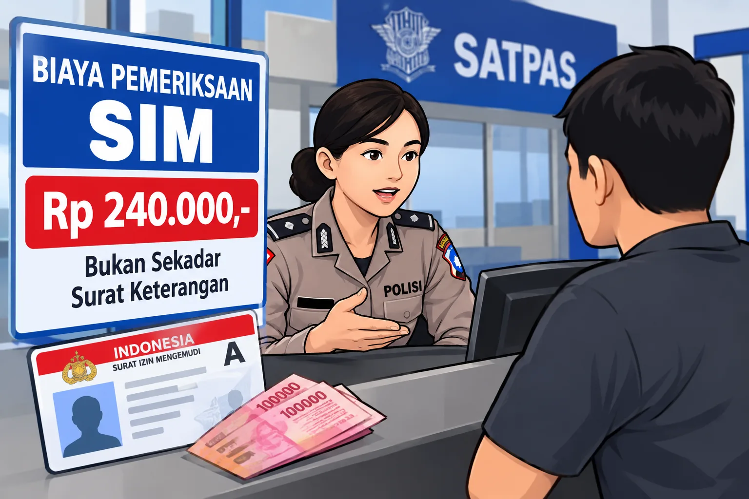 Soal Biaya Rp240 Ribu Pemeriksaan SIM, Penanggung Jawab Gerai: Bukan Sekadar Surat Keterangan