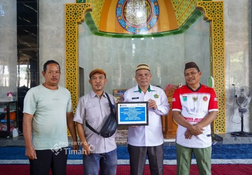 Melalui Program TJSL, PT TIMAH Dukung Pembangunan Masjid di Bangka Tengah