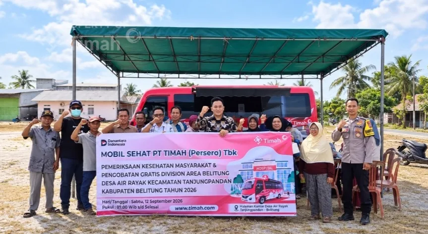 PT TIMAH Hadirkan Layanan Kesehatan Gratis, 109 Warga Air Rayak Dapat Pemeriksaan