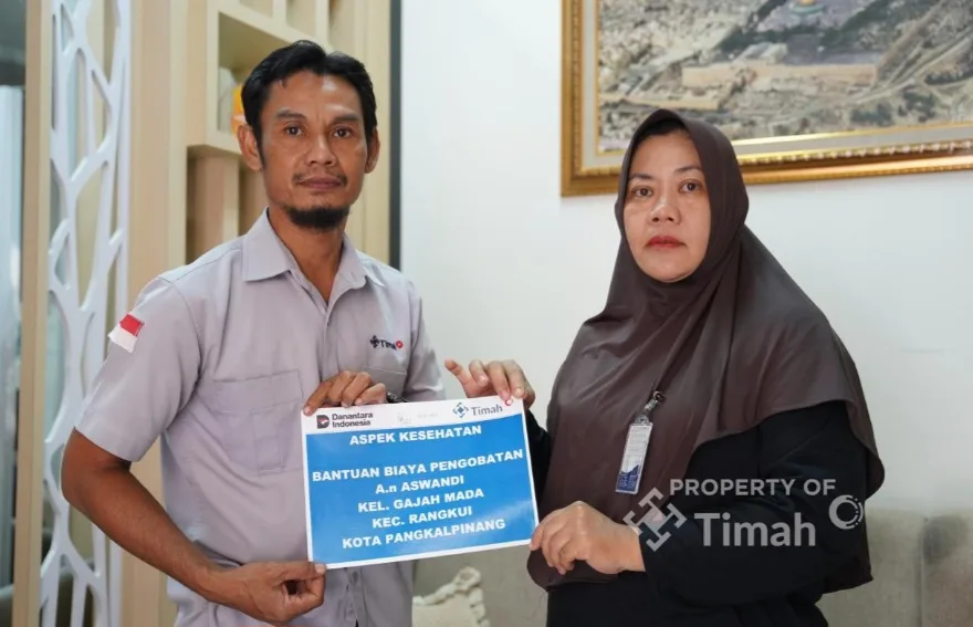 Empat Tahun Berjuang Melawan Kanker NASOFARING, Aswandi Dapat Bantuan PT TIMAH