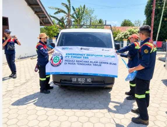 ERG PT TIMAH Salurkan Bantuan Sembako dan Perlengkapan Pengungsian untuk Warga Terdampak Bencana Nagekeo