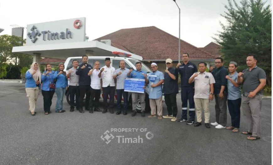 PT TIMAH Serahkan Ambulans untuk Warga Temberan, Perkuat Akses Pelayanan Kesehatan