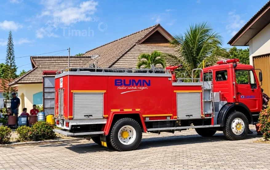 PT TIMAH Dukung Penanganan Karhutla di Bangka Barat, Kerahkan Mobil Damkar dan Tim Rescue