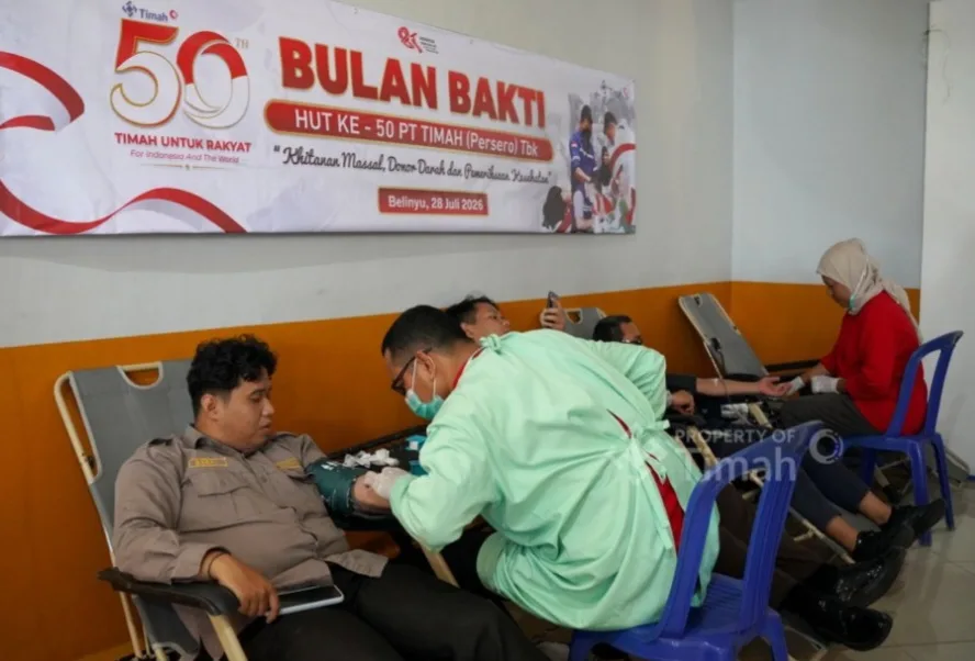 138 Kantong Darah Terkumpul dalam Bulan Bakti HUT ke-50 PT TIMAH