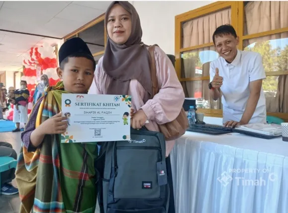 Khitanan Massal Bulan Bakti HUT ke-50 PT TIMAH Disambut Antusias Warga Bangka Barat