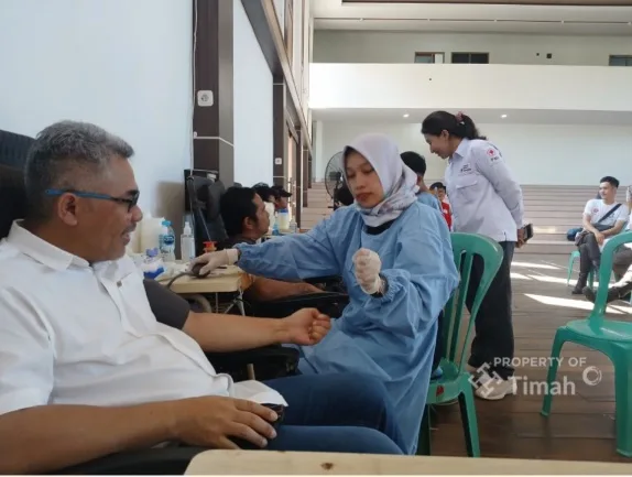 Sebanyak 86 Kantong Darah Terkumpul, Donor Darah Bulan Bakti HUT ke-50 PT TIMAH Bantu Jaga Stok PMI Bangka Barat