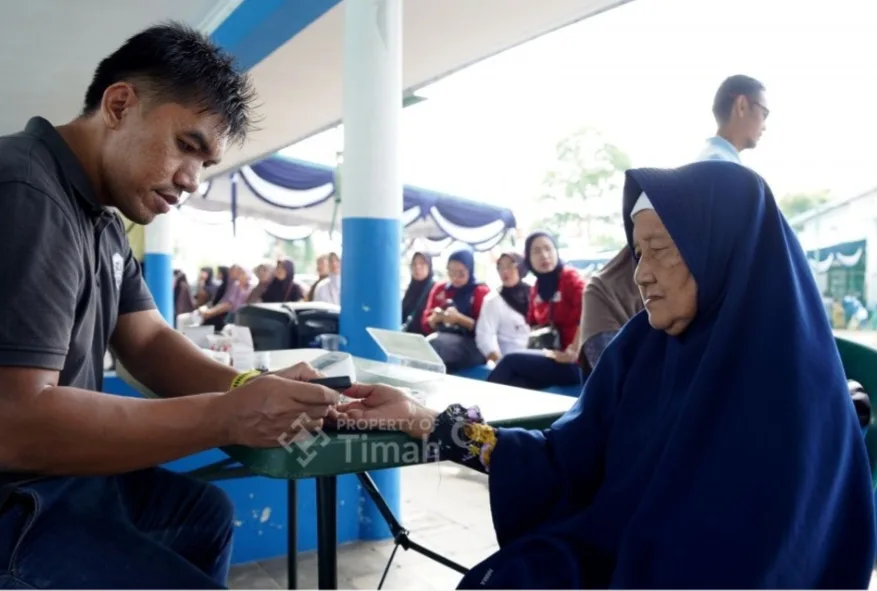 Warga Belinyu Serbu Pelayanan Kesehatan Gratis dari PT TIMAH 