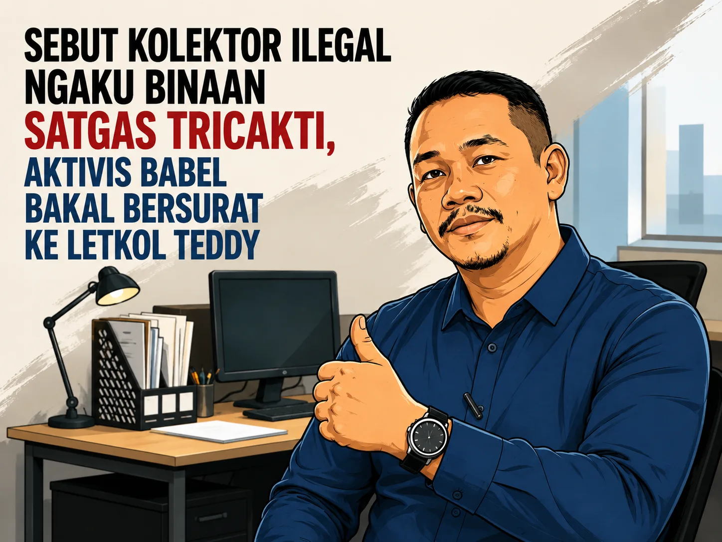 Sebut Kolektor Ilegal Ngaku Binaan Satgas Tri Cakti, Aktivis Babel Bakal Bersurat ke Seskab Letkol Teddy