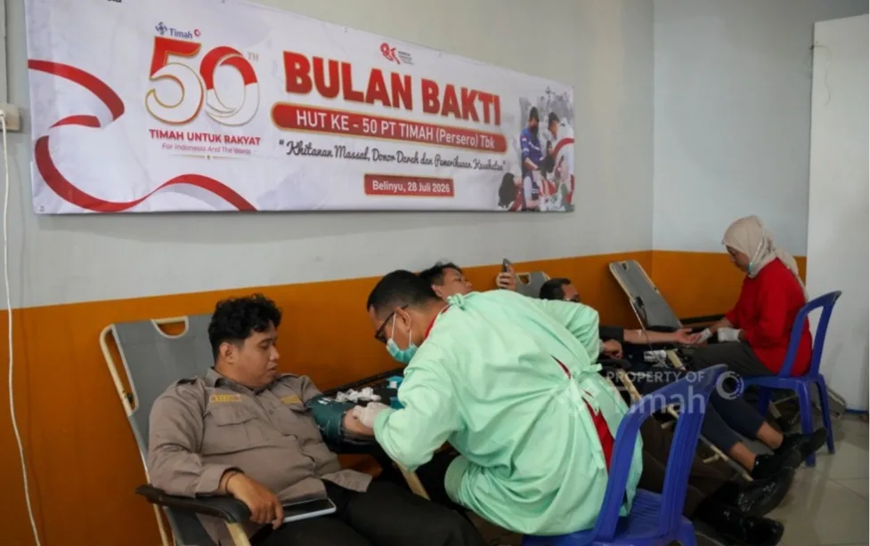 PT TIMAH dan PMI Bersinergi Jaga Stok Darah untuk Masyarakat