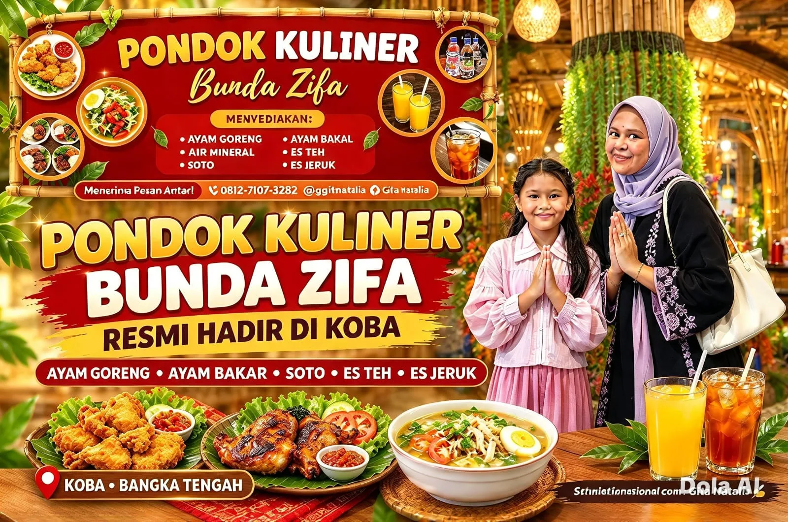 Resmi Buka Di KOBA: Pondok Kuliner Bunda ZIFA Hadirkan Cita Rasa Lezat Menggugah Selera Bikin Ketagihan