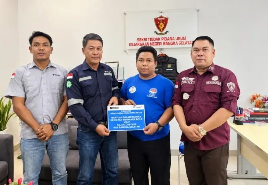 PT TIMAH Dukung Turnamen Voli Kajari Cup-Trans Rias